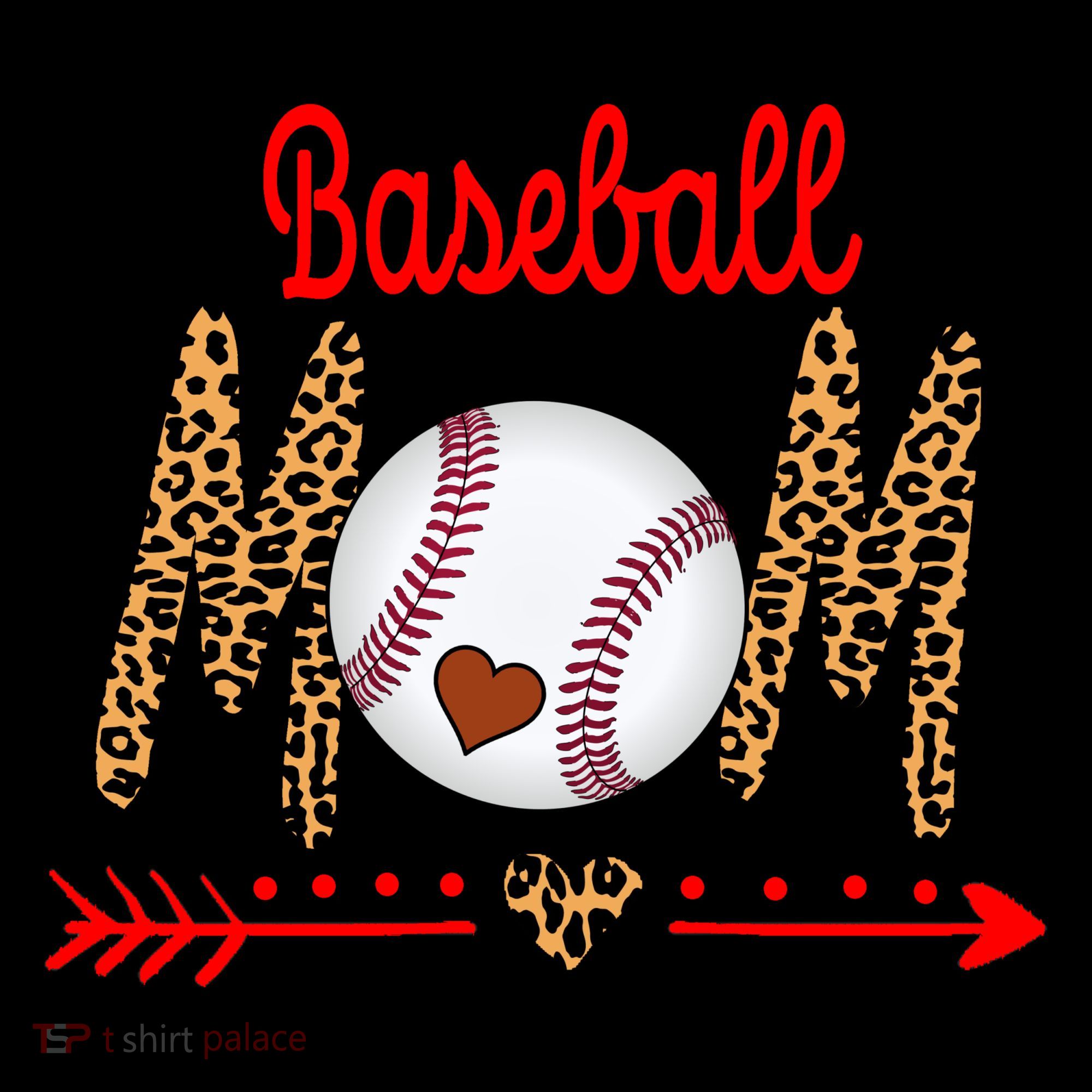 Baseball Mom Love Arrow Leopard Coffee Mug