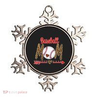 Baseball Mom Love Arrow Leopard Ornament thumb 0