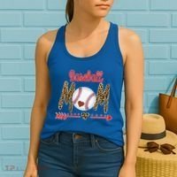 Baseball Mom Love Arrow Leopard Women's Tank Top thumb 2