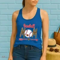 Baseball Mom Love Arrow Leopard Women's Tank Top thumb 2