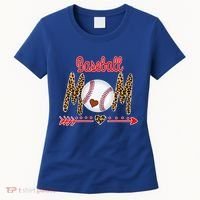 Baseball Mom Love Arrow Leopard Women's T-Shirt thumb 0