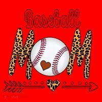 Baseball Mom Love Arrow Leopard Santa Hat thumb 1