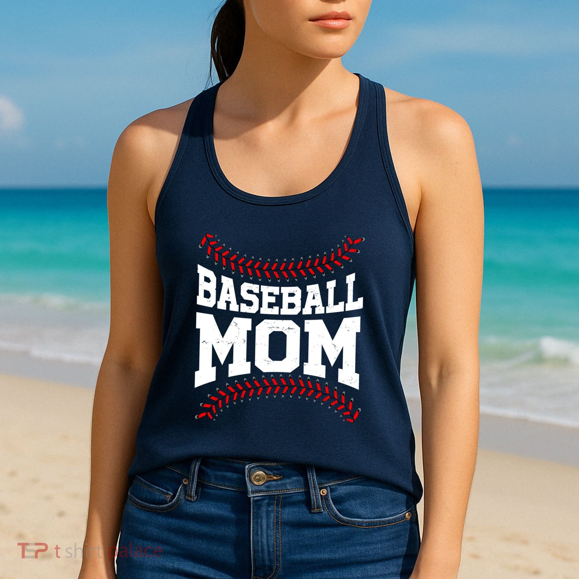Baseball Mom Sports Fan Women's Tank Top