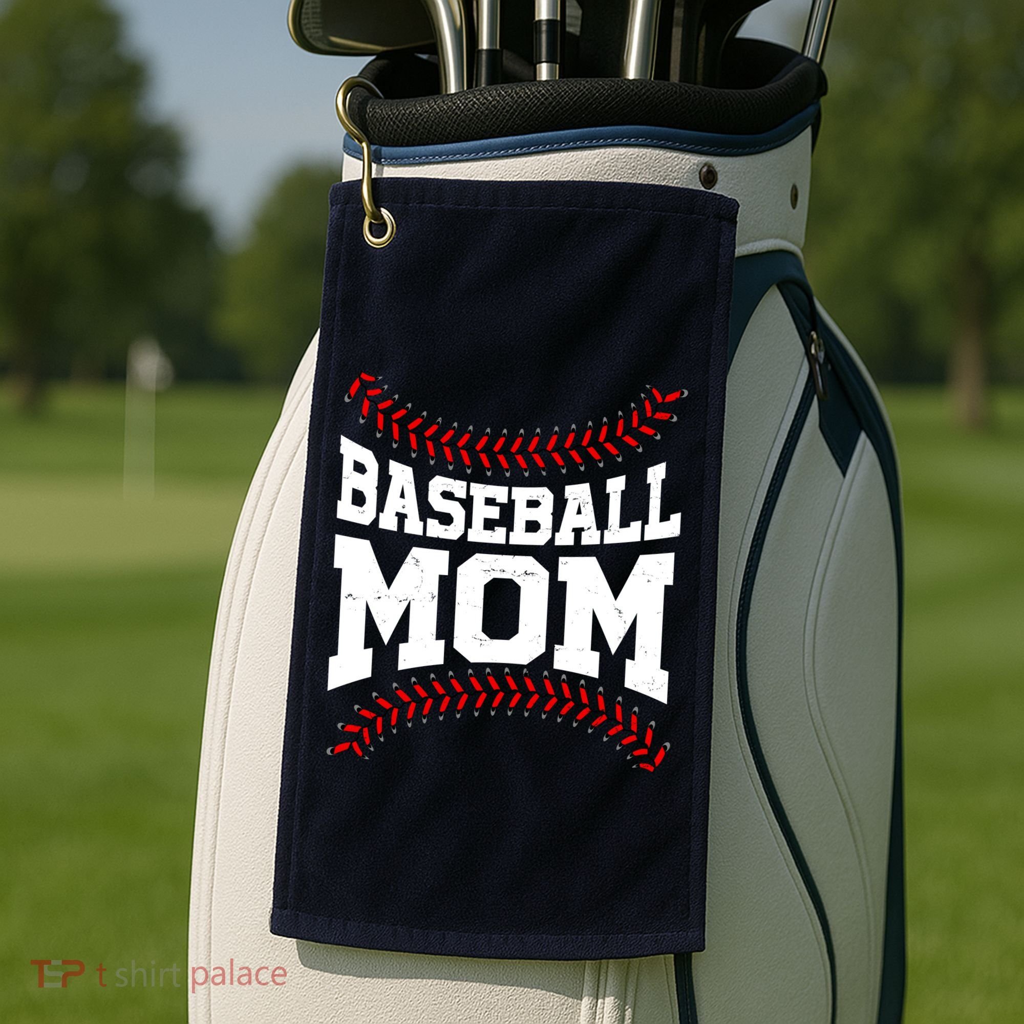 Baseball Mom Sports Fan Golf Towel