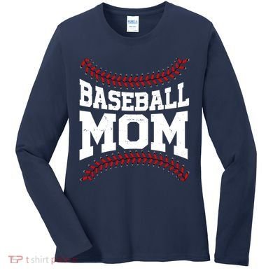 Baseball Mom Sports Fan Women's Long Sleeve Shirt