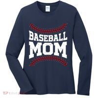 Baseball Mom Sports Fan Women's Long Sleeve Shirt thumb 0