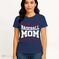 Baseball Mom Sports Fan Women's T-Shirt thumb 4