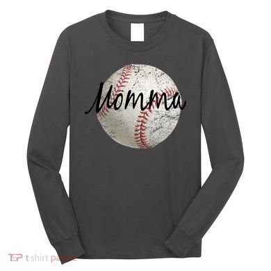 Baseball Momma Long Sleeve Shirt