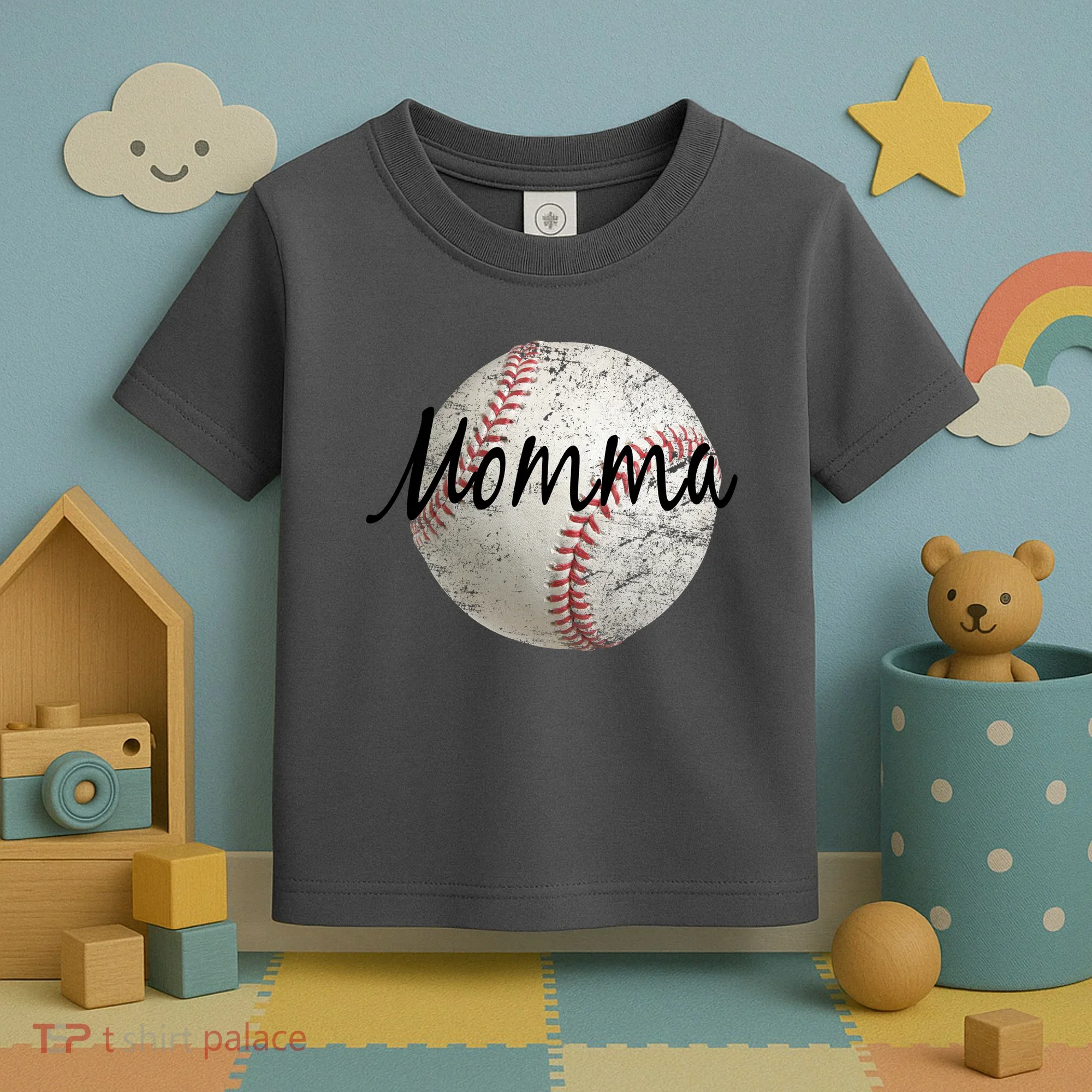 Baseball Momma Toddler T-Shirt