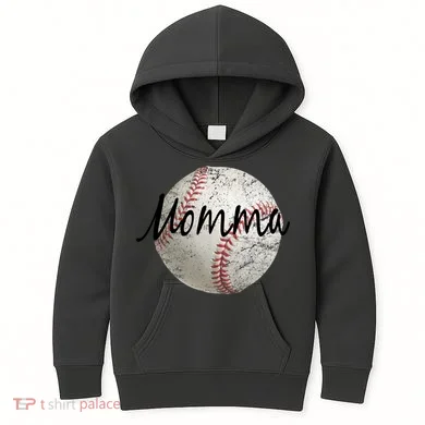 Baseball Momma Kids Hoodie