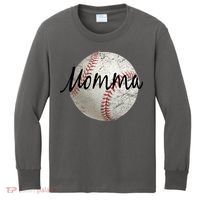 Baseball Momma Kids Long Sleeve Shirt thumb 0