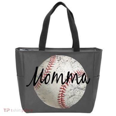 Baseball Momma Tote Bag