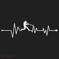 Baseball Player Heartbeat Beanie thumb 2