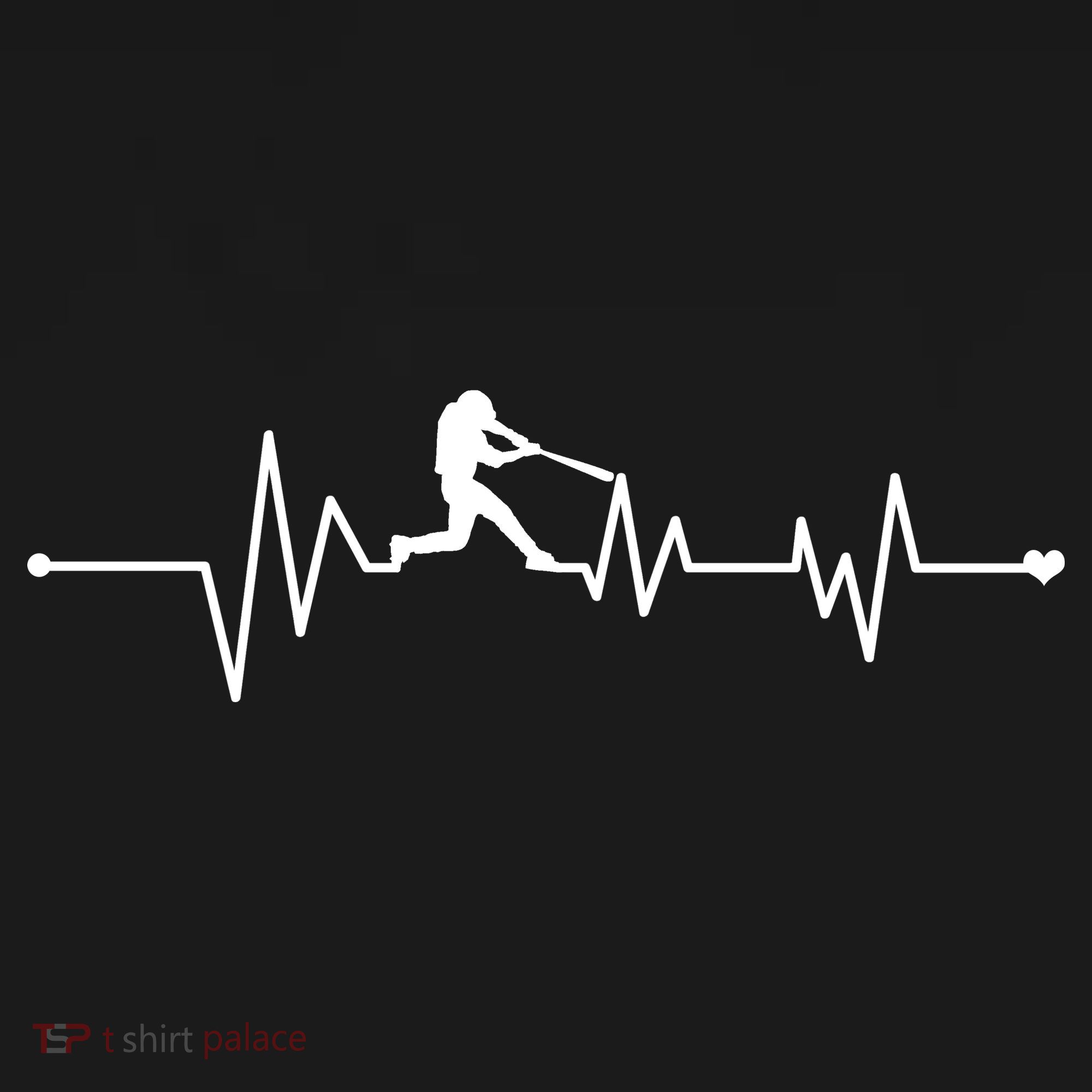 Baseball Player Heartbeat Tank Top