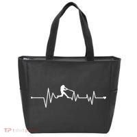 Baseball Player Heartbeat Tote Bag thumb 0