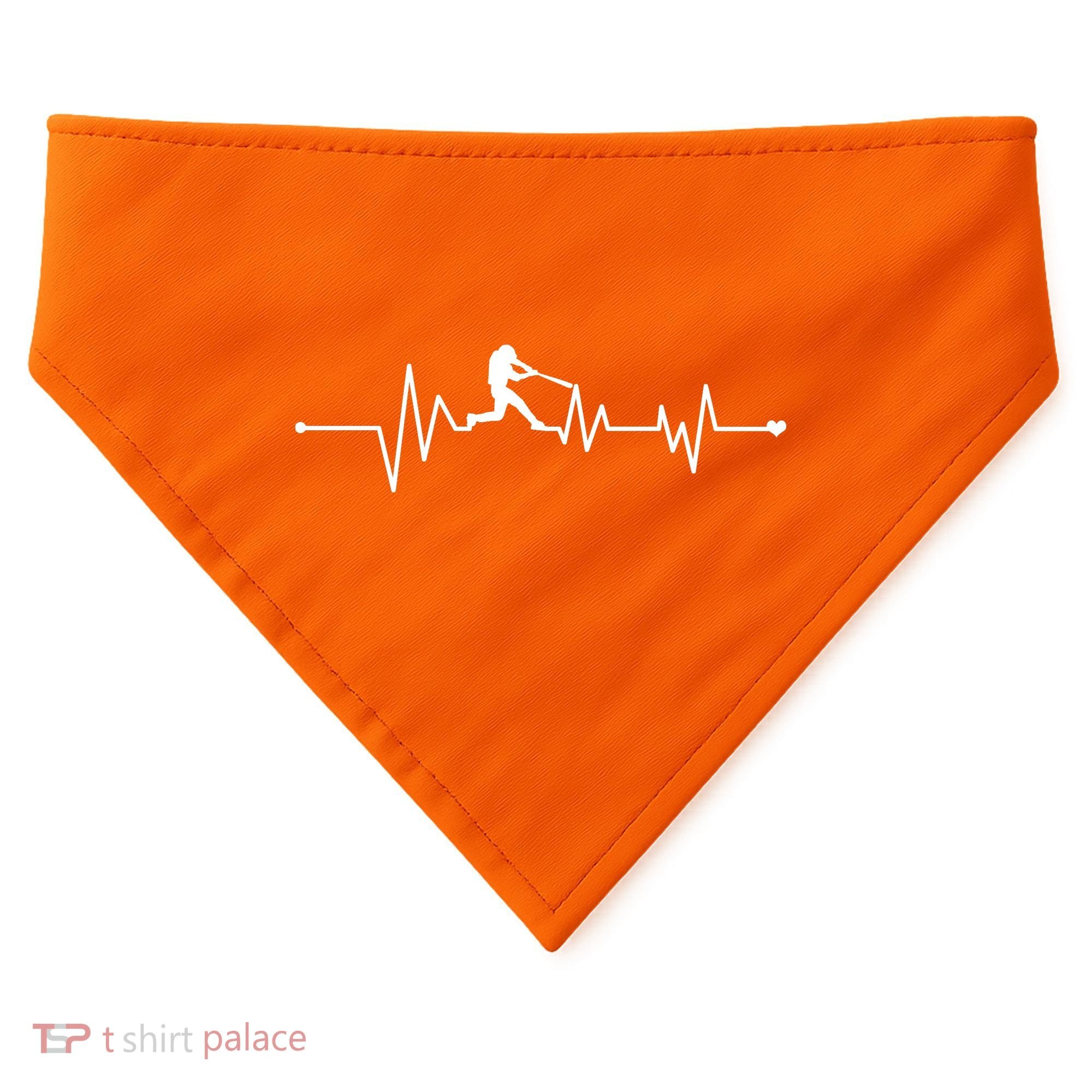 Baseball Player Heartbeat USA-Made Doggie Bandana