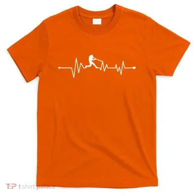 Baseball Player Heartbeat T-Shirt