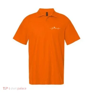 Baseball Player Heartbeat Polo