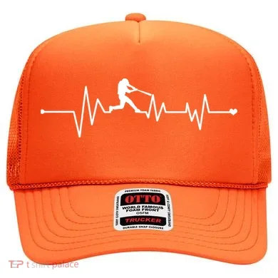 Baseball Player Heartbeat Hat