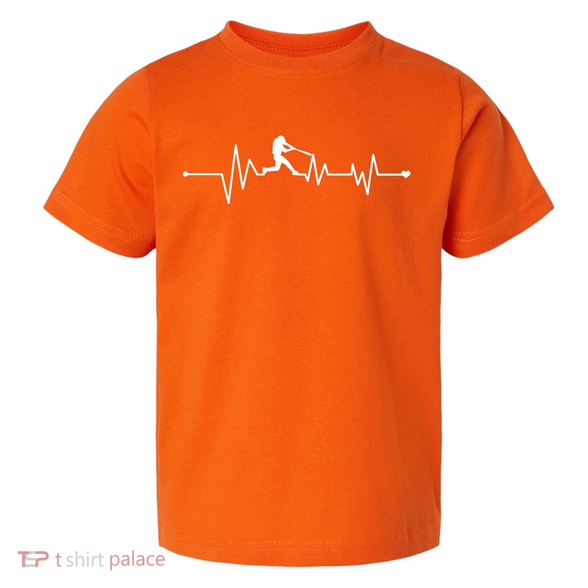 Baseball Player Heartbeat Toddler T-Shirt