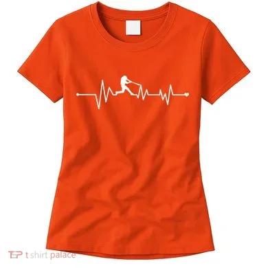 Baseball Player Heartbeat Women's T-Shirt