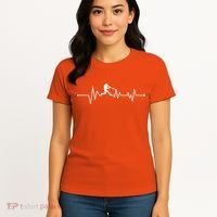 Baseball Player Heartbeat Women's T-Shirt thumb 4