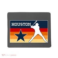 Baseball Player Silhouette Houston Flag Mousepad thumb 0