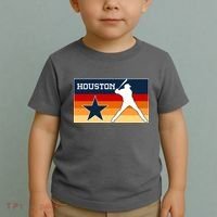 Baseball Player Silhouette Houston Flag Toddler T-Shirt thumb 2
