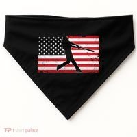 Baseball Player USA American Flag USA-Made Doggie Bandana thumb 0