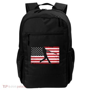 Baseball Player USA American Flag Backpack