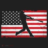 Baseball Player USA American Flag Beanie thumb 2