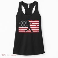 Baseball Player USA American Flag Women's Tank Top thumb 0