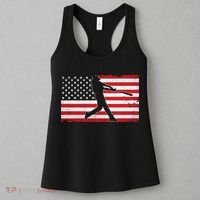 Baseball Player USA American Flag Women's Tank Top thumb 3