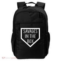 Baseball Savages In The Box Home Plate Backpack thumb 0