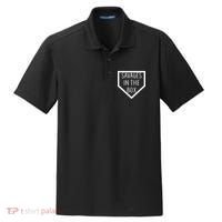 Baseball Savages In The Box Home Plate Dry Zone Grid Polo thumb 0