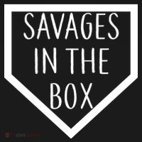 Baseball Savages In The Box Home Plate Dry Zone Grid Polo thumb 2