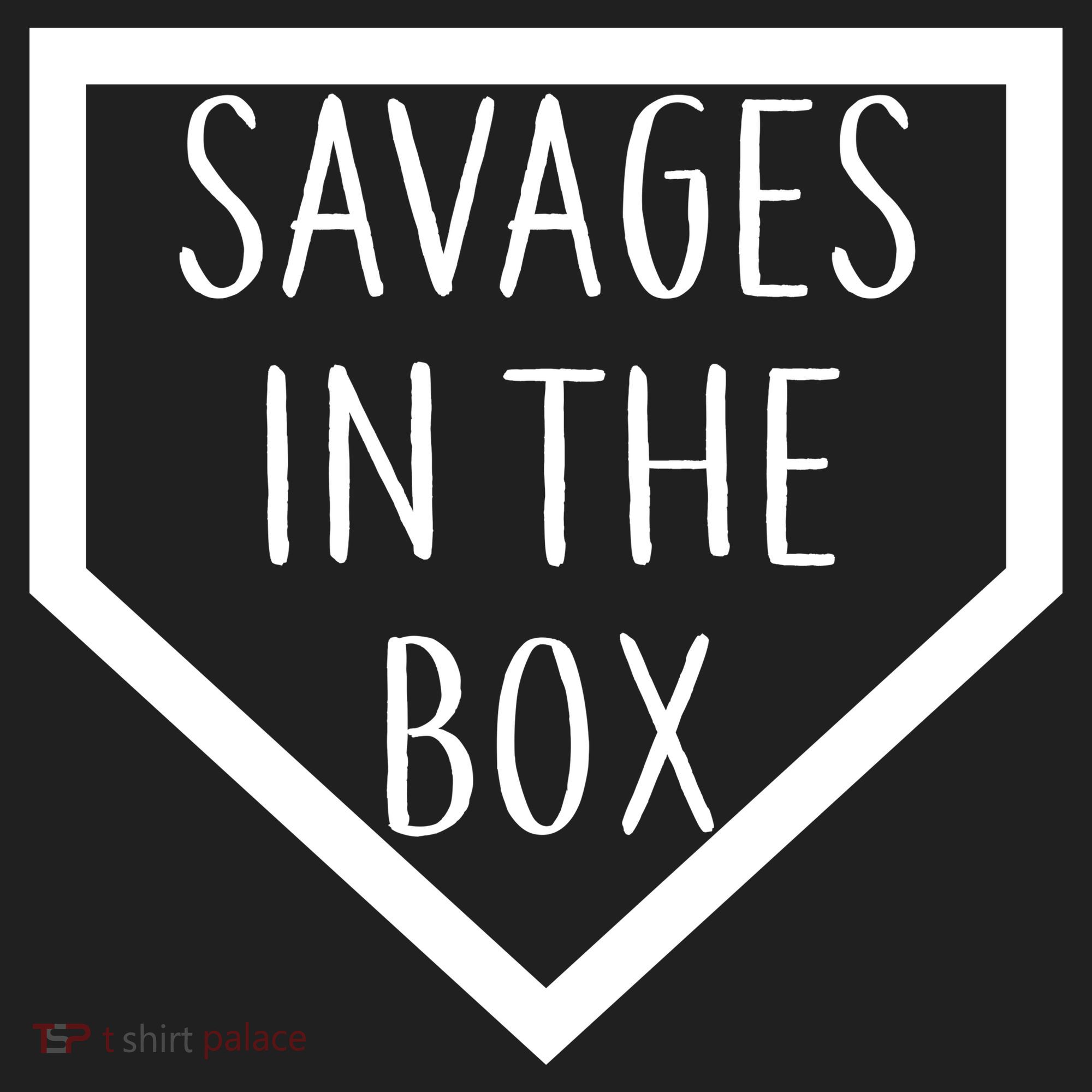 Baseball Savages In The Box Home Plate Tumbler