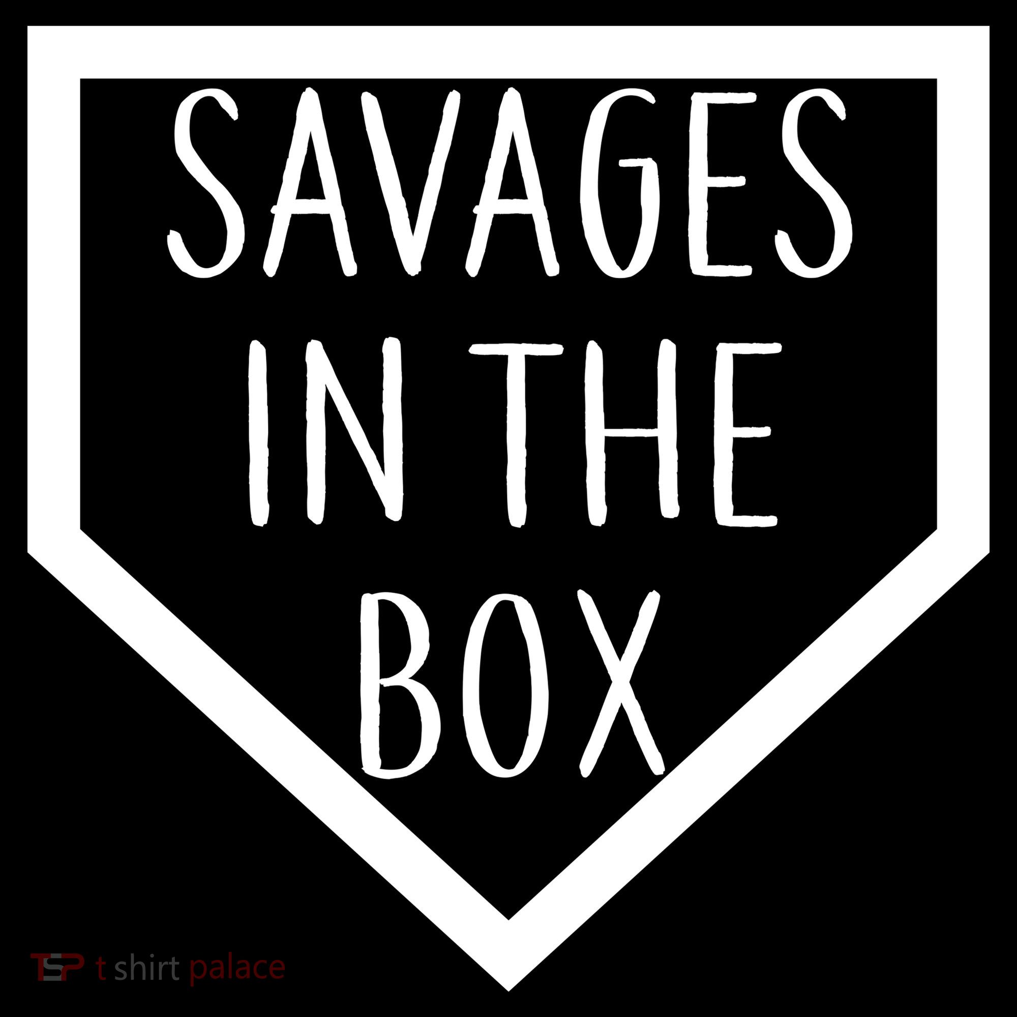Baseball Savages In The Box Home Plate Ornament