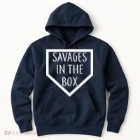Baseball Savages In The Box Home Plate Hoodie thumb 0
