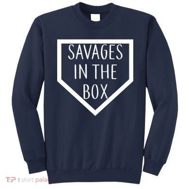 Baseball Savages In The Box Home Plate Sweatshirt