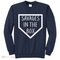 Baseball Savages In The Box Home Plate Sweatshirt thumb 0