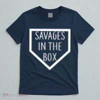 Baseball Savages In The Box Home Plate T-Shirt thumb 5