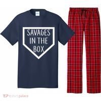 Baseball Savages In The Box Home Plate Pajama Set thumb 0