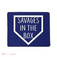 Baseball Savages In The Box Home Plate Mousepad thumb 0