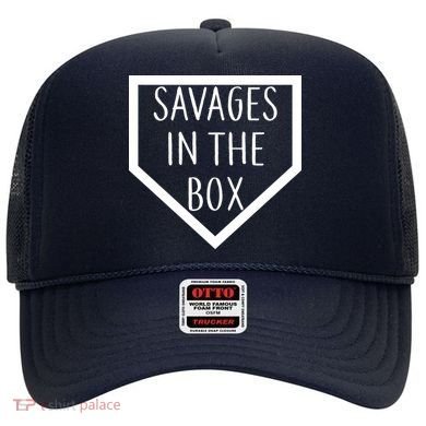 Baseball Savages In The Box Home Plate Hat