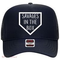 Baseball Savages In The Box Home Plate Hat thumb 0