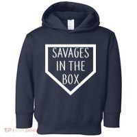 Baseball Savages In The Box Home Plate Toddler Hoodie thumb 0