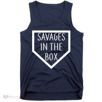 Baseball Savages In The Box Home Plate Tank Top thumb 0