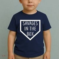 Baseball Savages In The Box Home Plate Toddler T-Shirt thumb 2