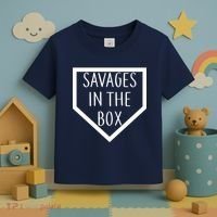 Baseball Savages In The Box Home Plate Toddler T-Shirt thumb 3